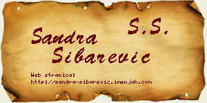 Sandra Šibarević vizit kartica